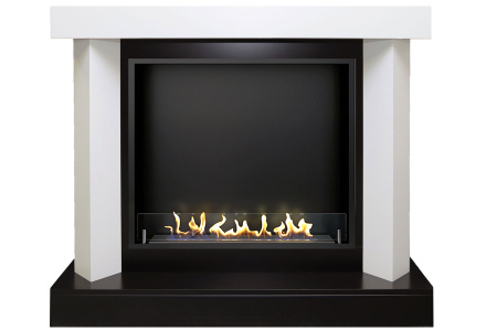 Биокамин в портале Firezo Vankuver Фактурный белый